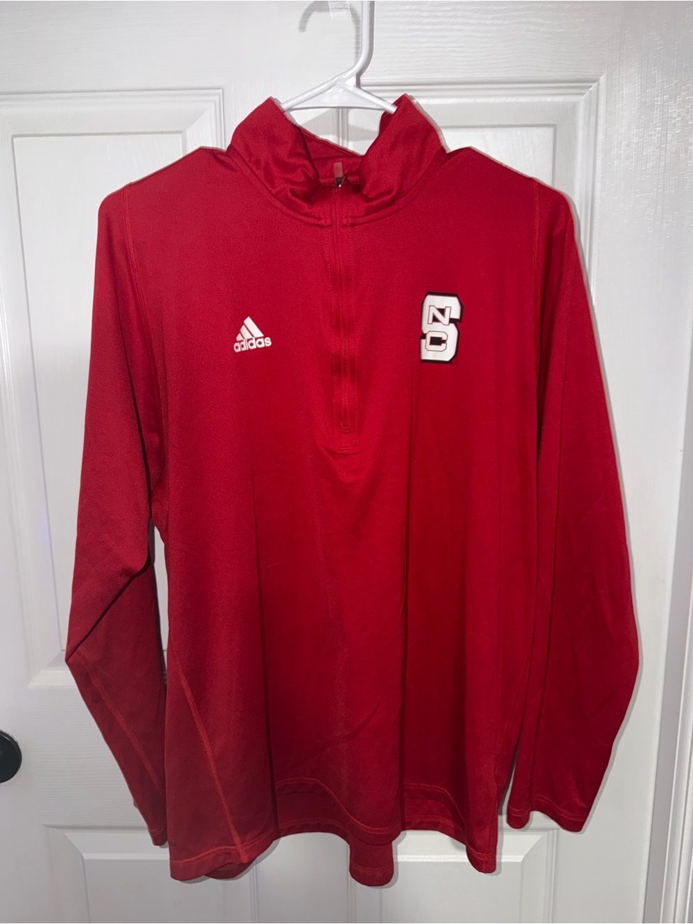 adidas unisex Red Half-Zip Team Pullover